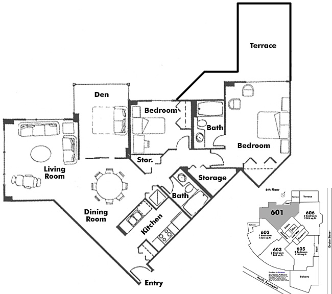 Floor plan 601