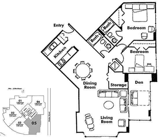 Floor plan 1305