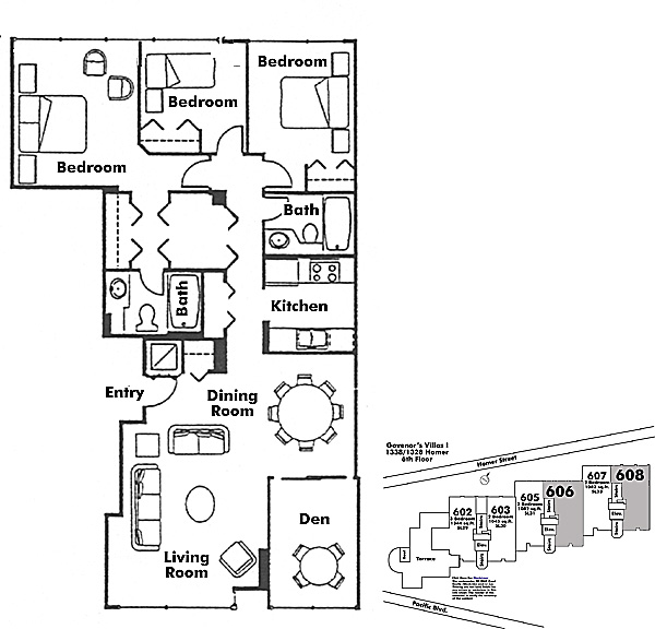 Floor plan 606