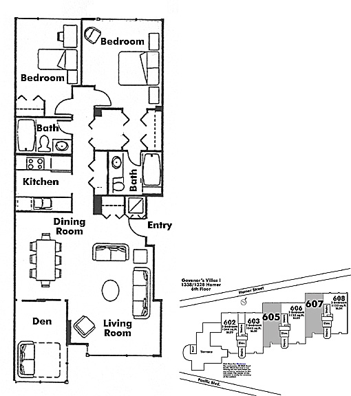 Floor plan 605