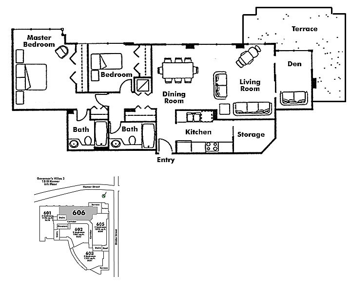 Floor plan 606