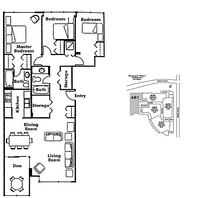 Floor plan 601