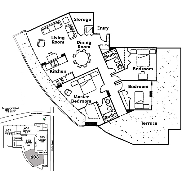 Floor plan 603