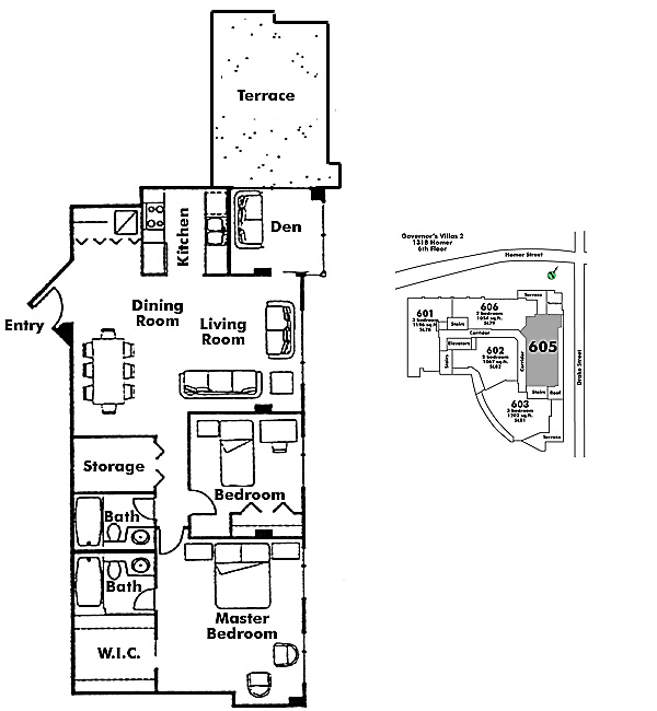 Floor plan 605