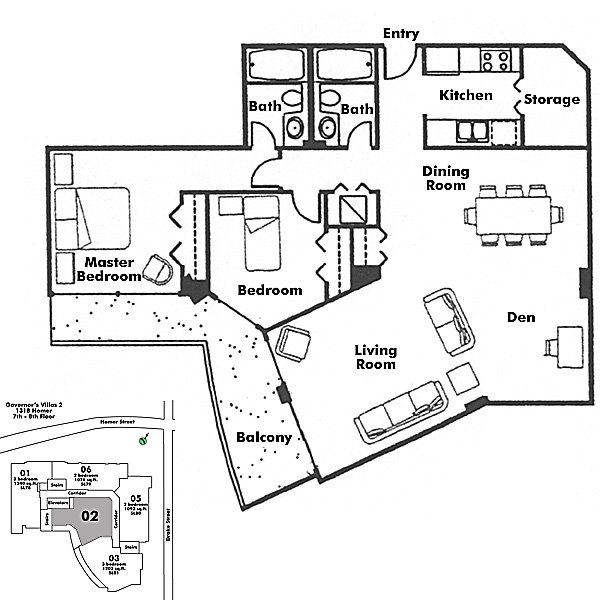 Floor plan 602