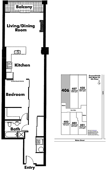 Floor plan 406