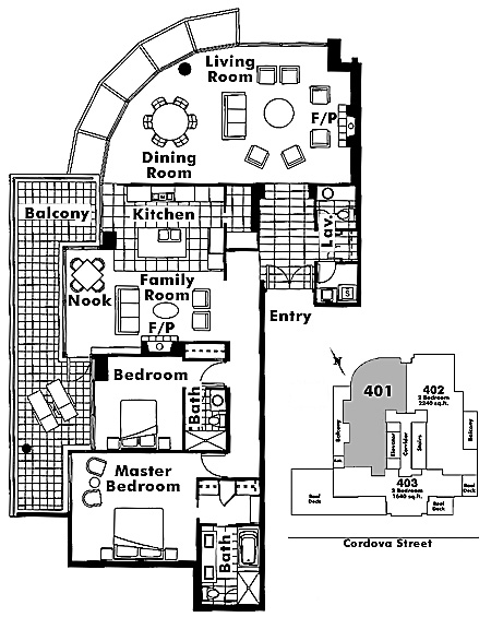 Floor plan 401