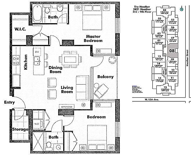 Floor plan 608