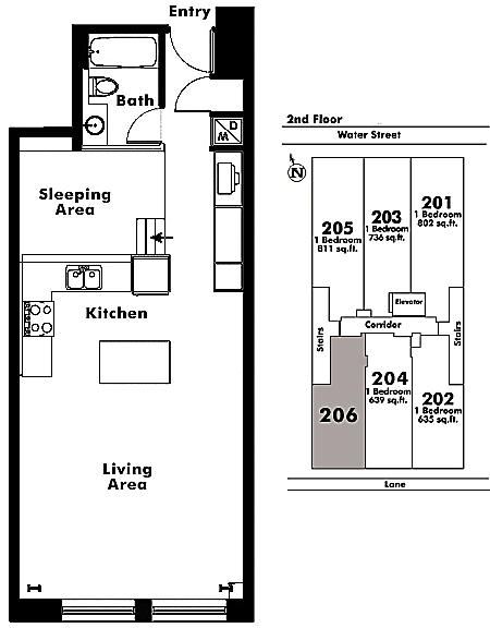 Floor plan 206