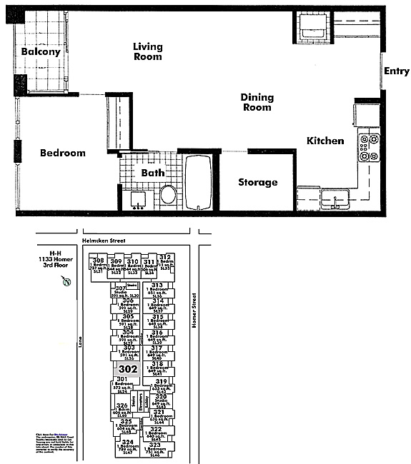 Floor plan 302