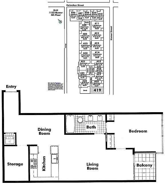 Floor plan 419