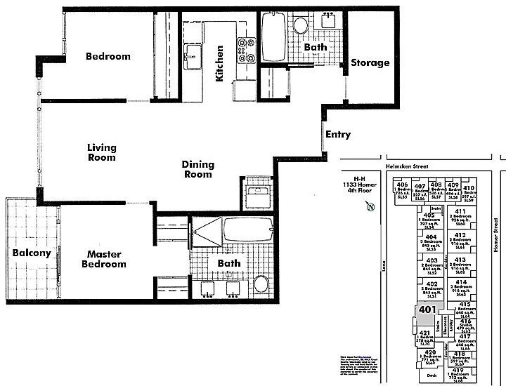 Floor plan 401