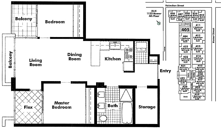 Floor plan 405