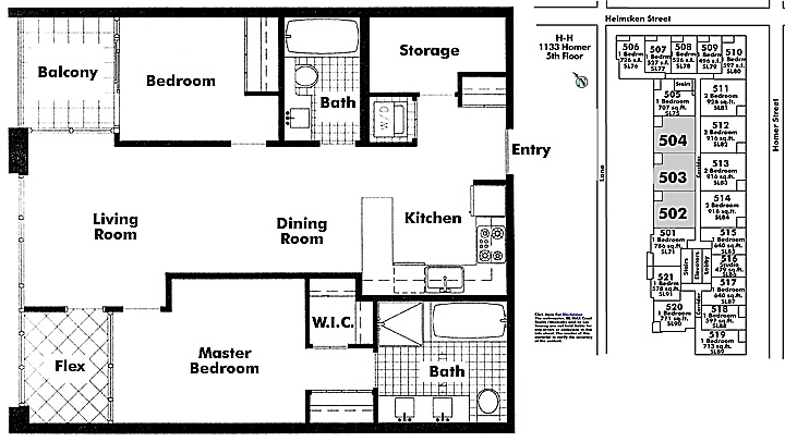 Floor plan 503