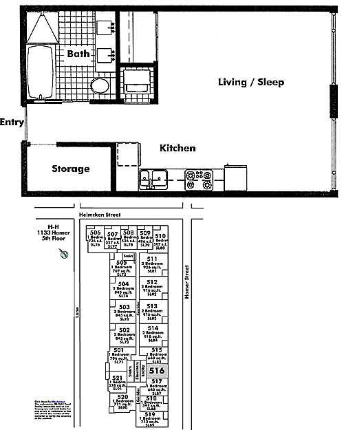 Floor plan 516