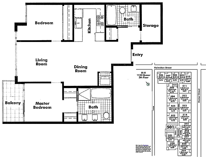 Floor plan 501