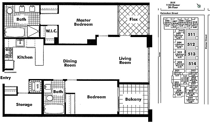 Floor plan 511