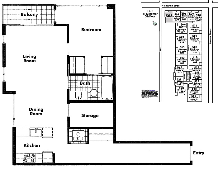 Floor plan 506