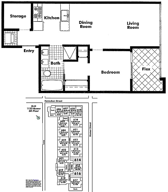 Floor plan 614