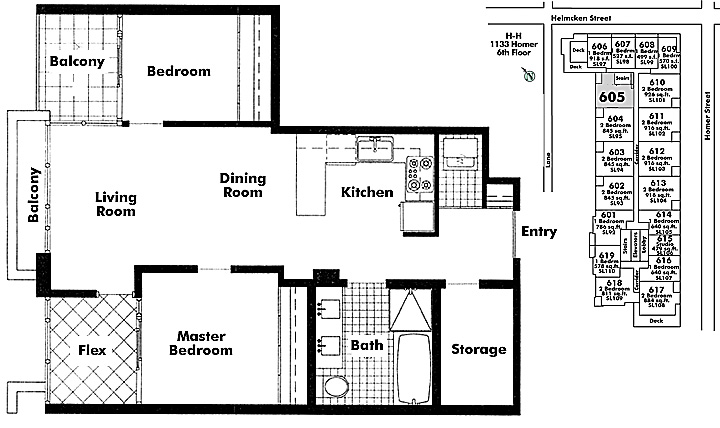 Floor plan 605