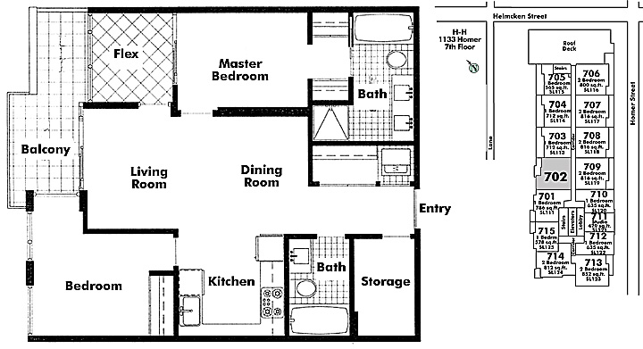 Floor plan 702