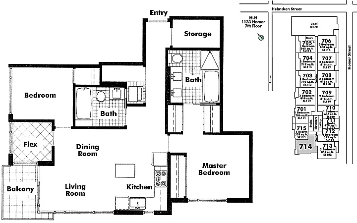 Floor plan 714