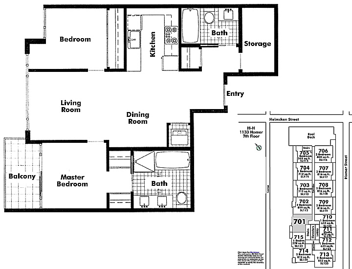 Floor plan 701