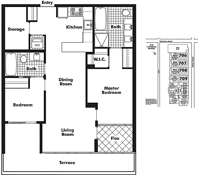 Floor plan 708