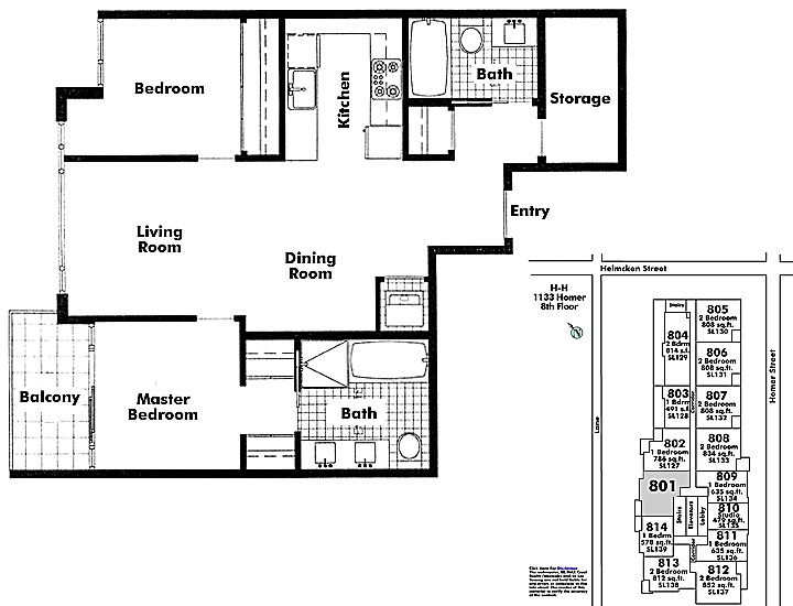 Floor plan 801