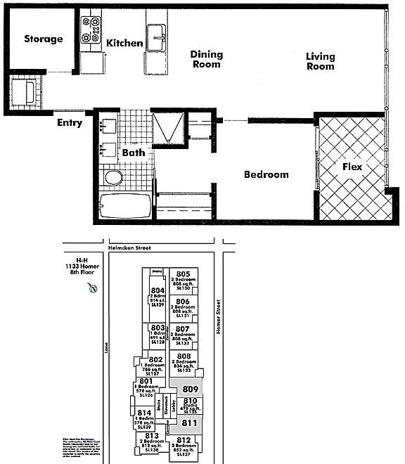 Floor plan 809