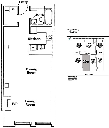 Floor plan 206