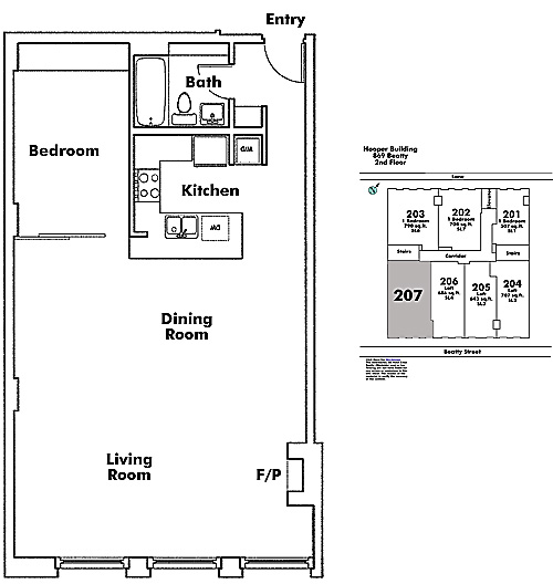 Floor plan 207