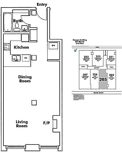 Floor plan 205