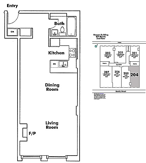 Floor plan 204