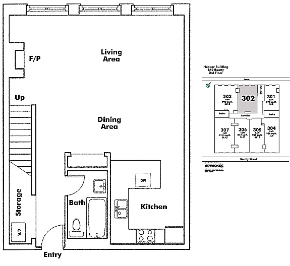 Floor plan 302