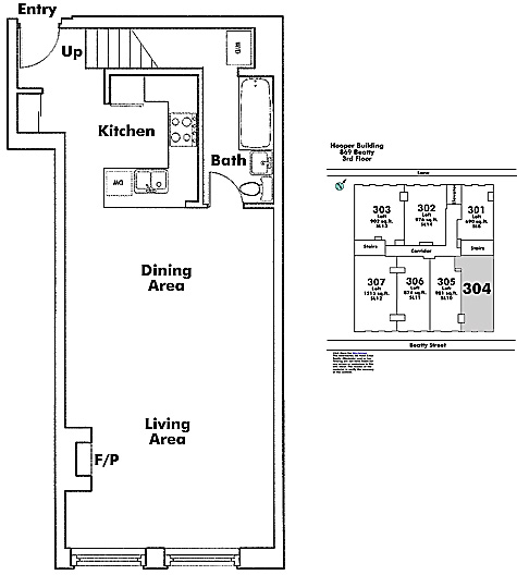 Floor plan 304