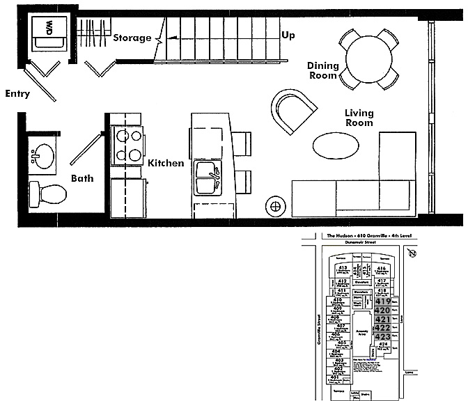 Floor plan 419,20,21,