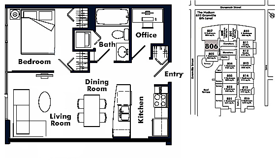 Floor plan 806