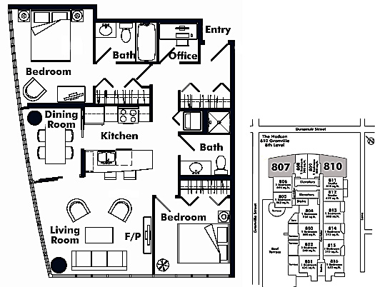 Floor plan 807,10