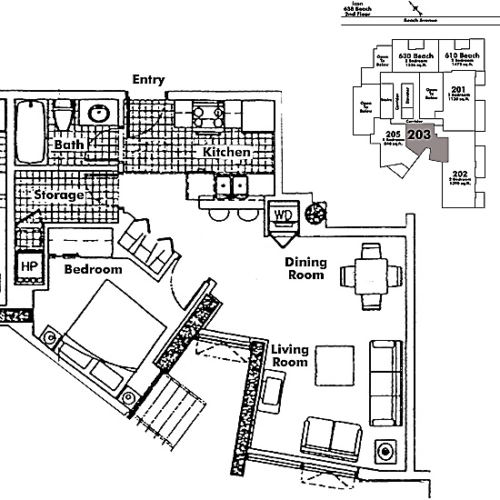 Floor plan 203