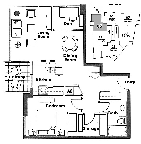 Floor plan 305