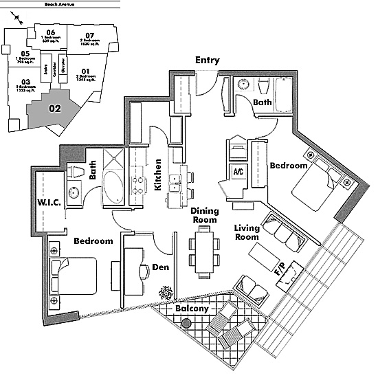 Floor plan 302