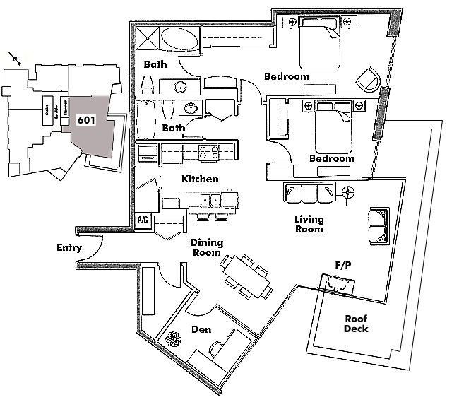 Floor plan 601
