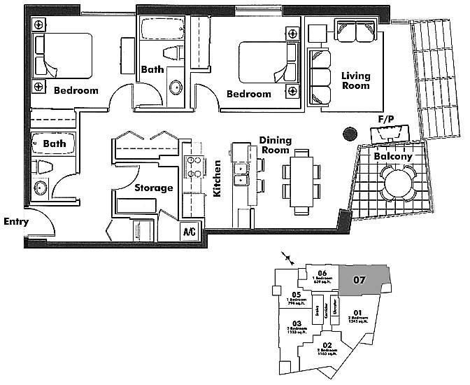 Floor plan 907