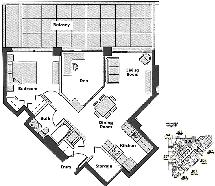 Floor plan 308