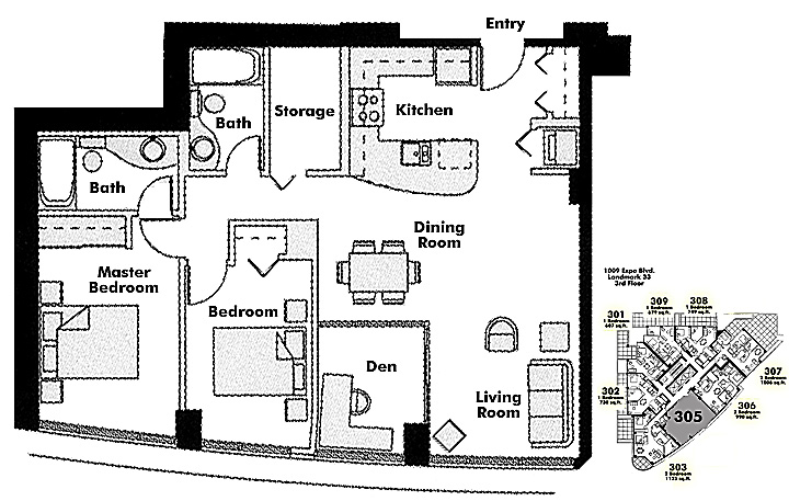 Floor plan 305