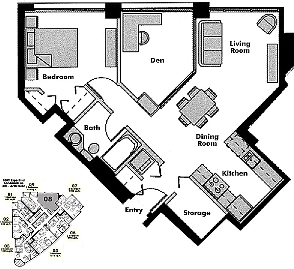 Floor plan 708